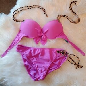 California Waves Pink Bikini. NWOT